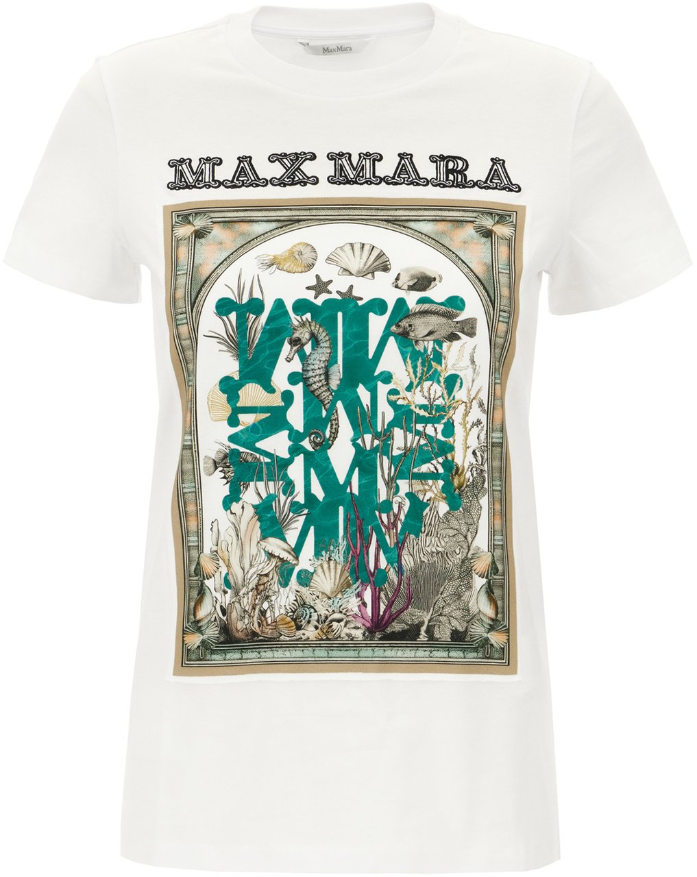 Max Mara White cotton t-shirt Wit