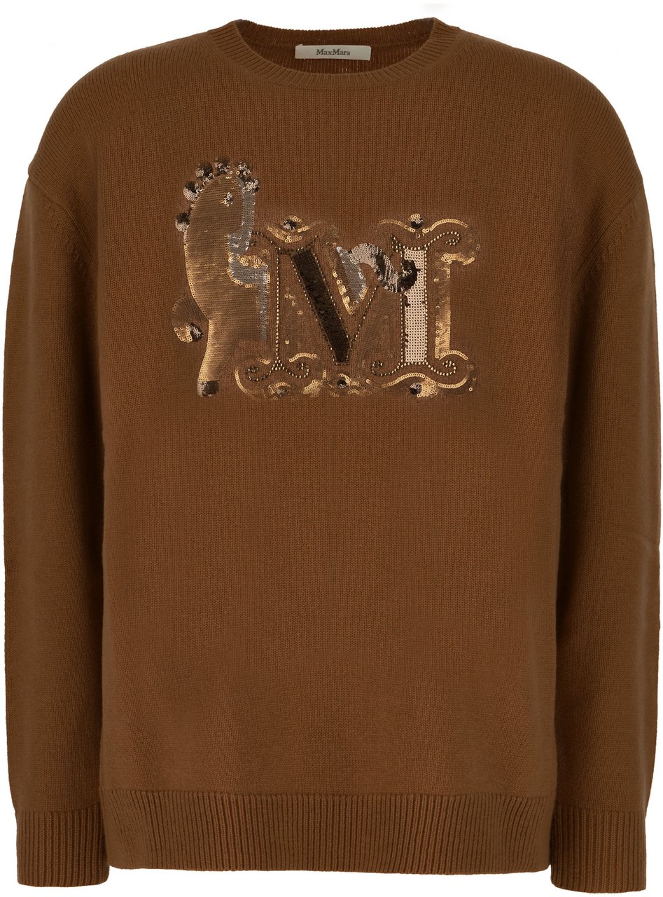 Max Mara Max Mara Brown wool blend sweater Bruin