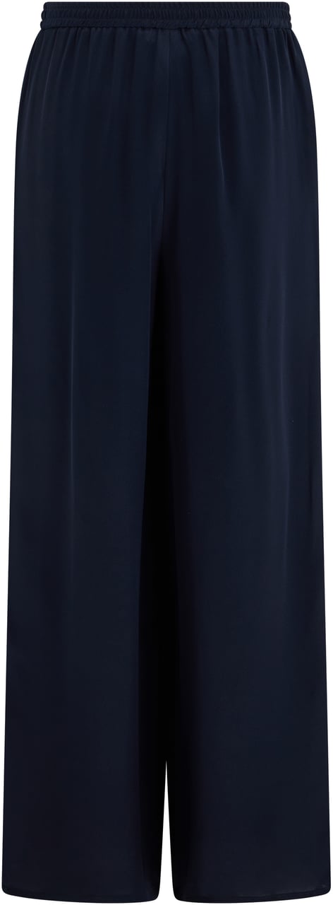 Max Mara Loose silk pants with drawstring Blauw
