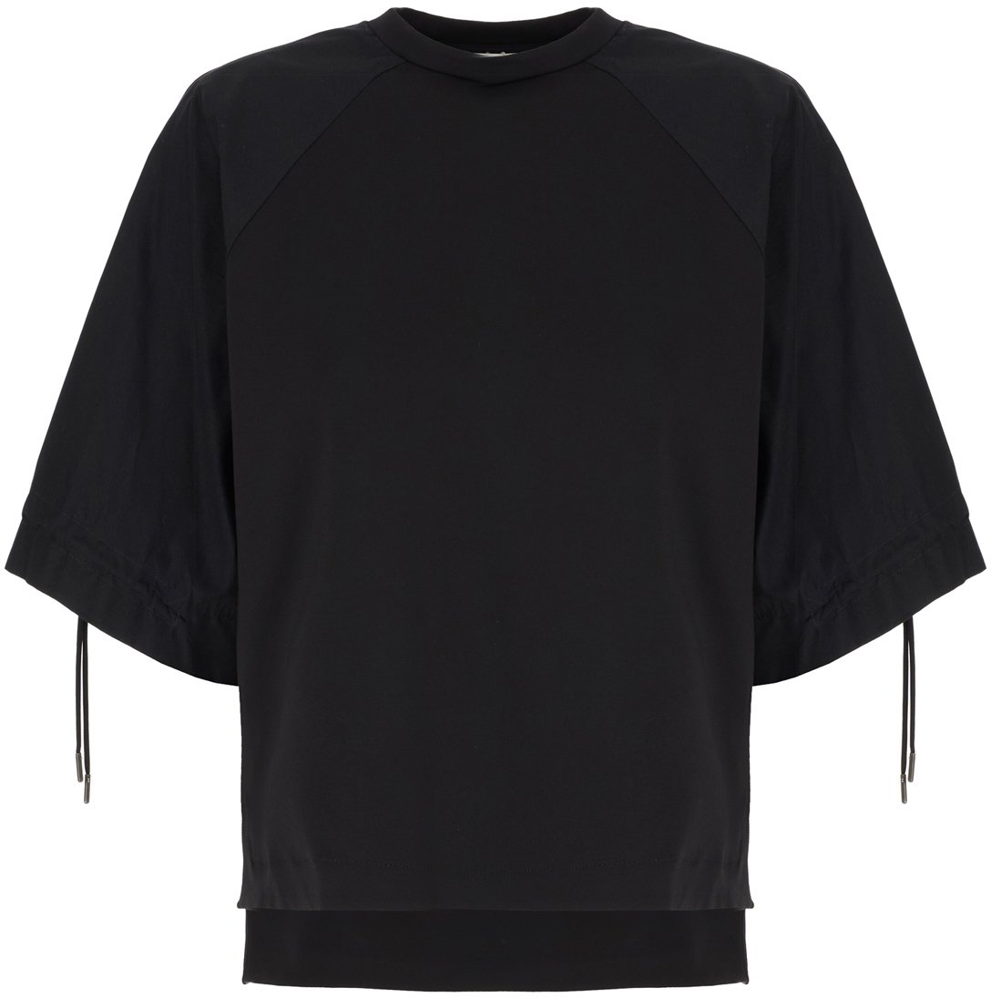 Max Mara Max Mara Black stretch nylon blend blouse Zwart