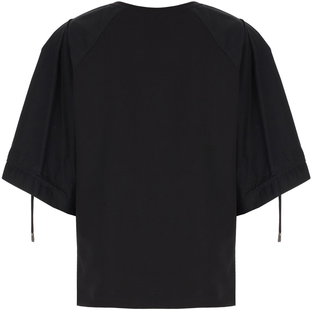 Max Mara Max Mara Black stretch nylon blend blouse Zwart