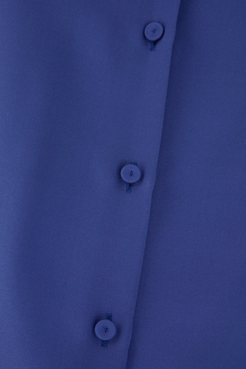 Max Mara Max Mara Blue stretch silk blouse Blauw