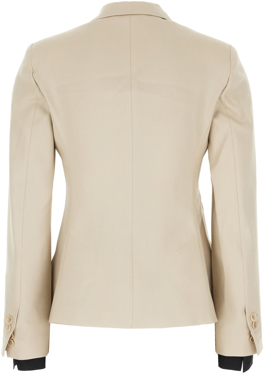 Max Mara Cappuccino wool blend blazer Roze