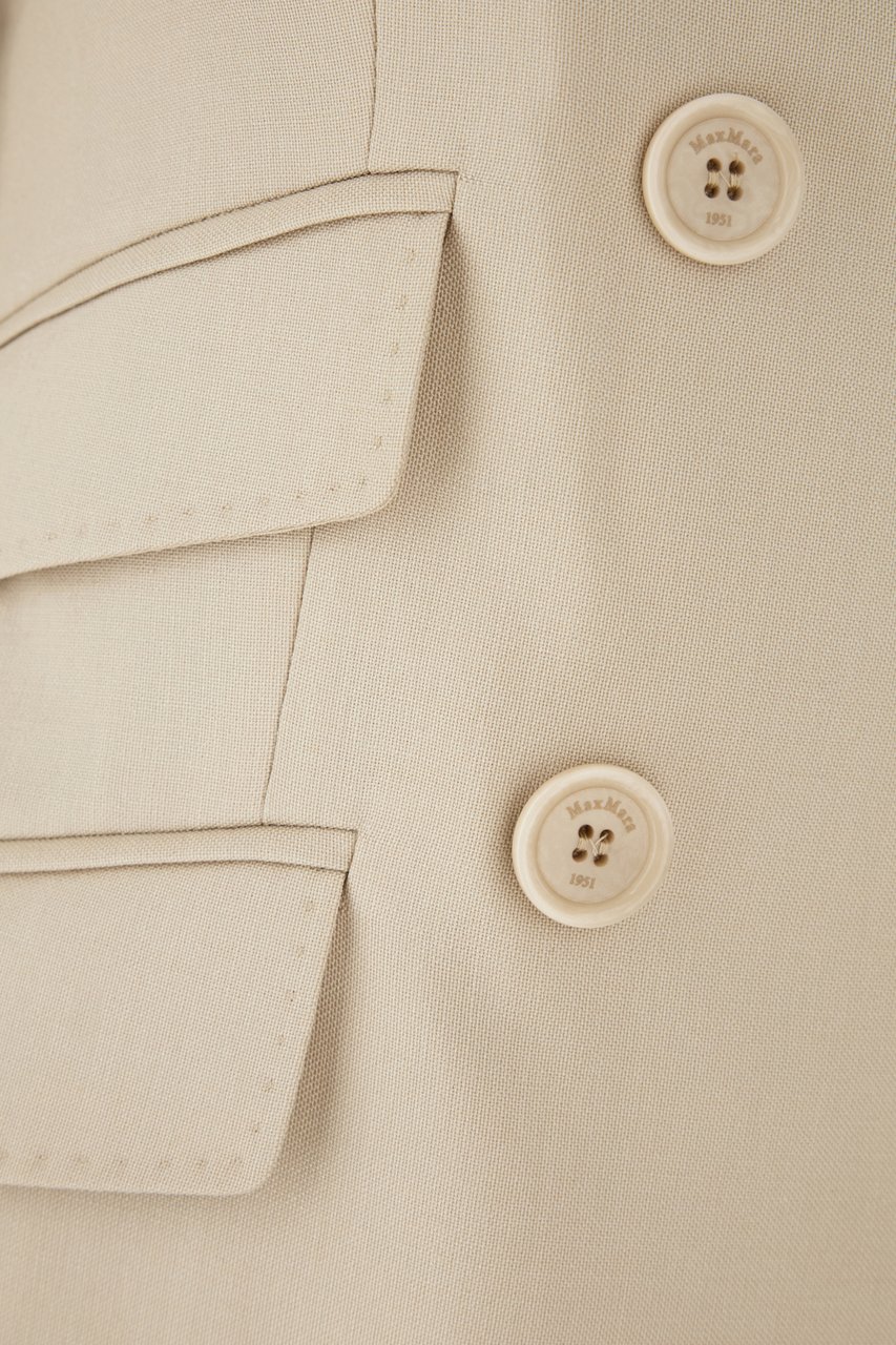 Max Mara Cappuccino wool blend blazer Roze