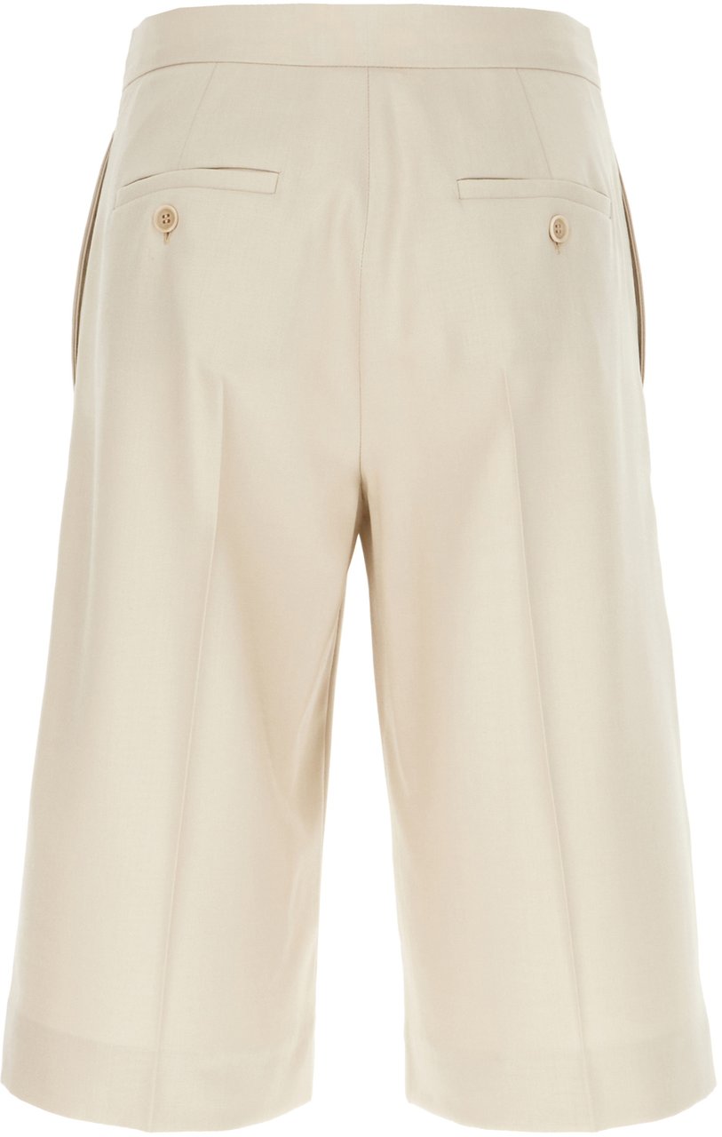 Max Mara Max Mara Sand wool blend bermuda shorts Neutraal