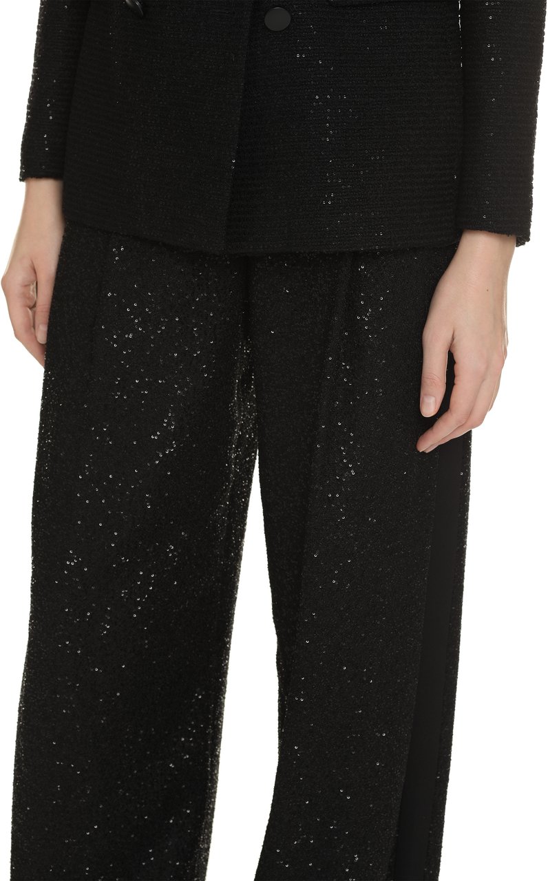 Max Mara Navigli sequined trousers Zwart