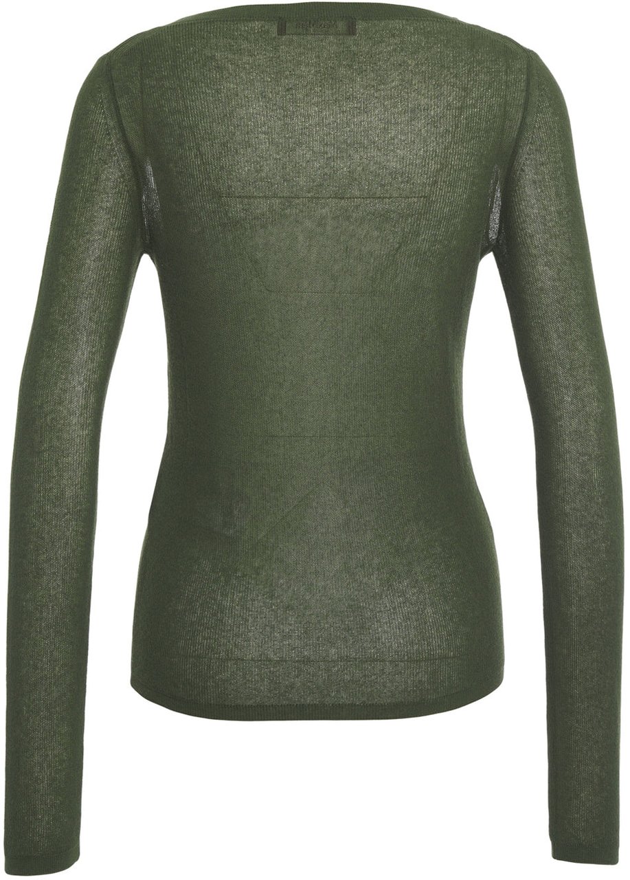 Max Mara Cotton blend cardigan 'Negozi' Groen