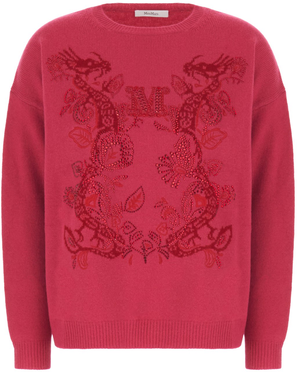 Max Mara Max Mara Tyrian purple wool blend sweater Roze