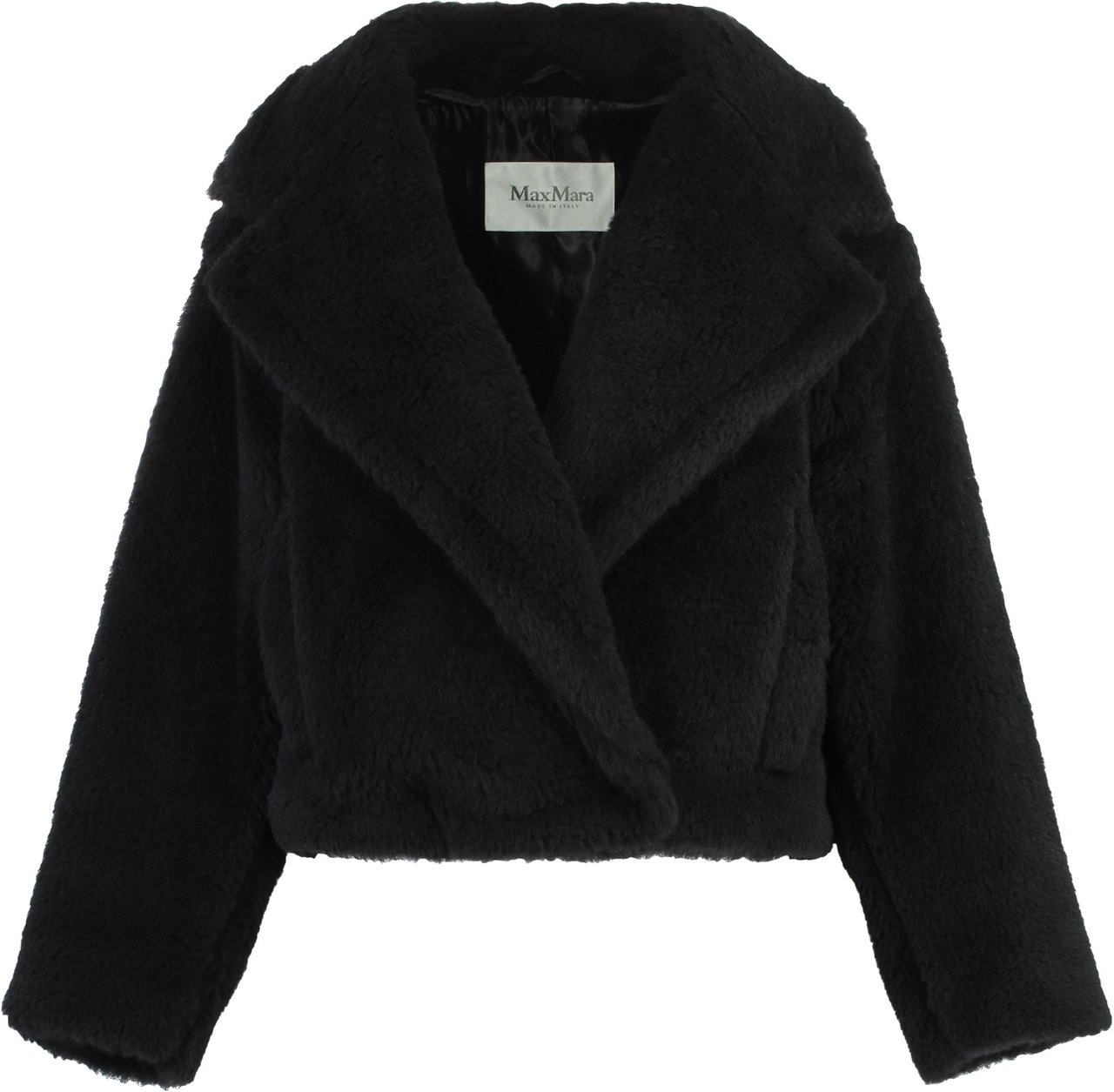 Max Mara Oggeri vegan fur jacket Zwart