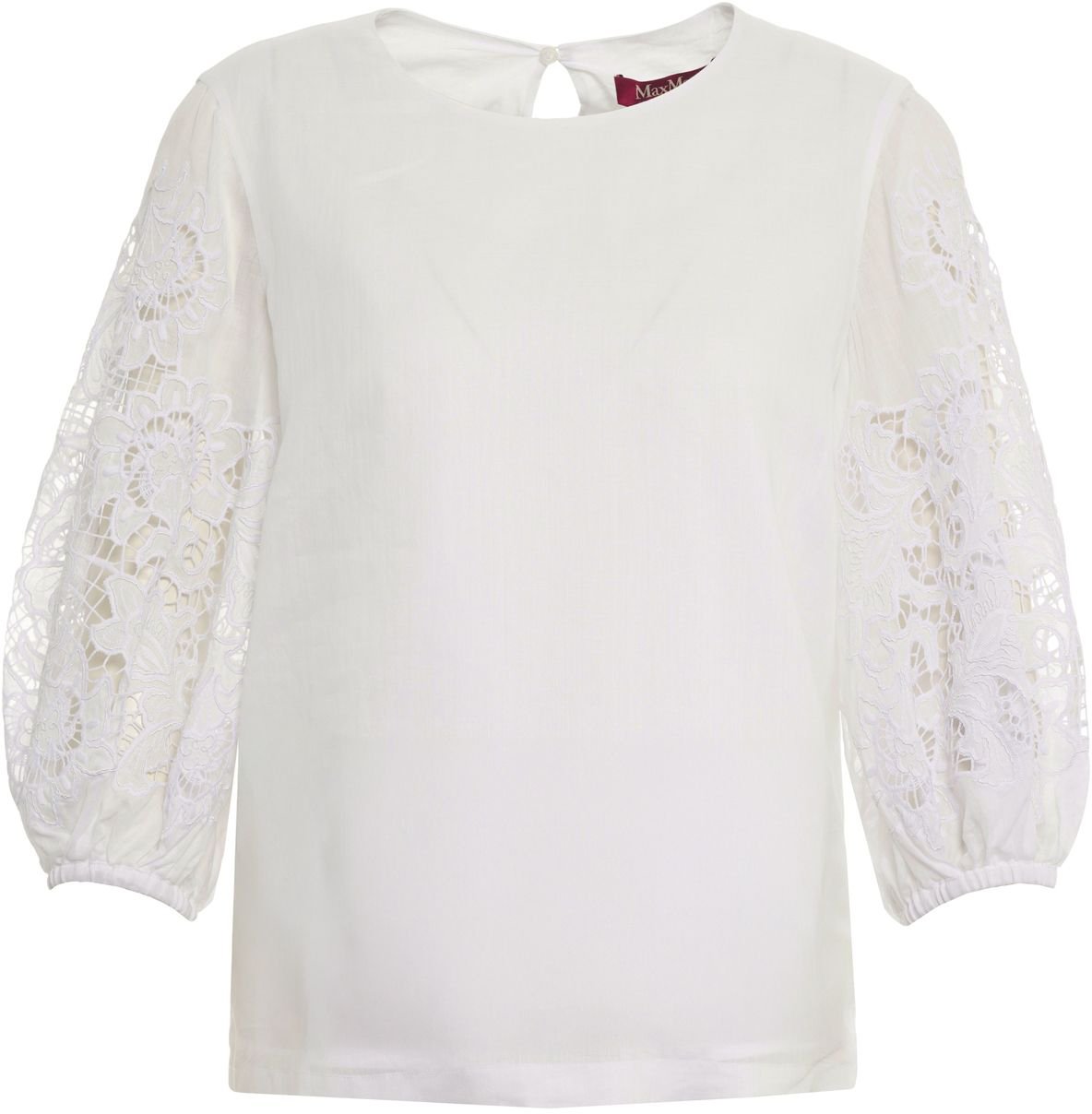 Max Mara Ramie blouse 'Ordine' Wit