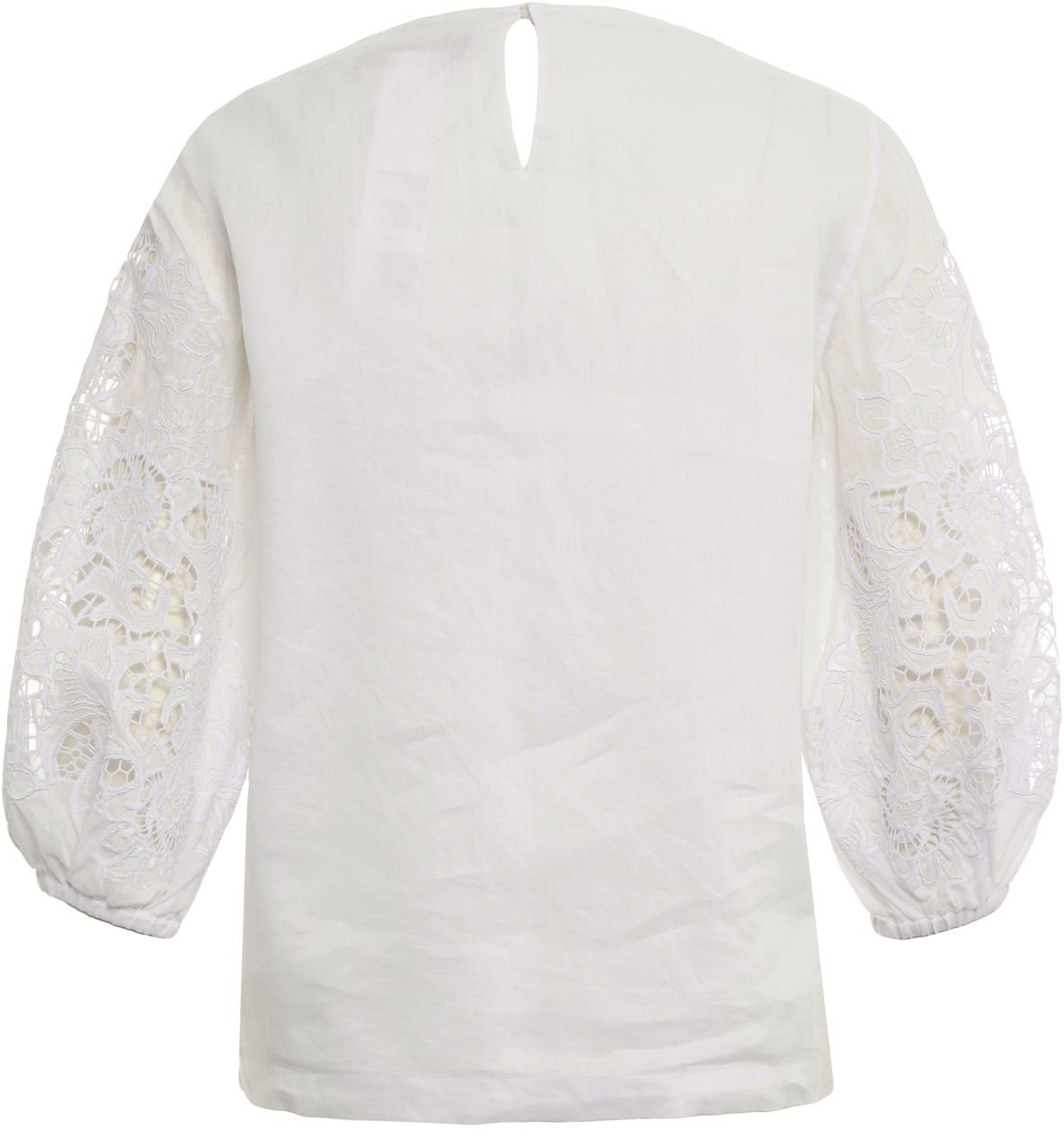 Max Mara Ramie blouse 'Ordine' Wit
