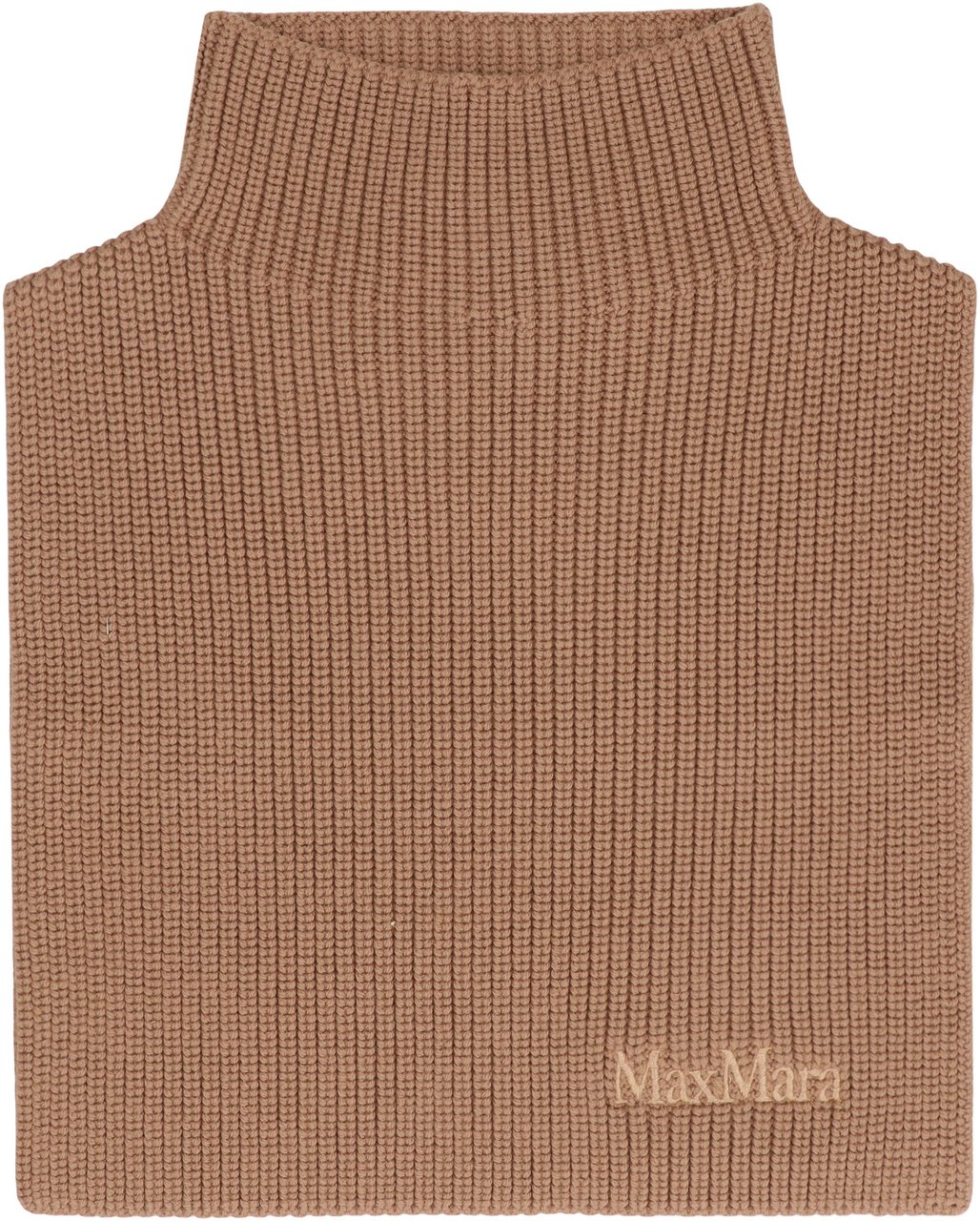 Max Mara Wool knit collar Neutraal