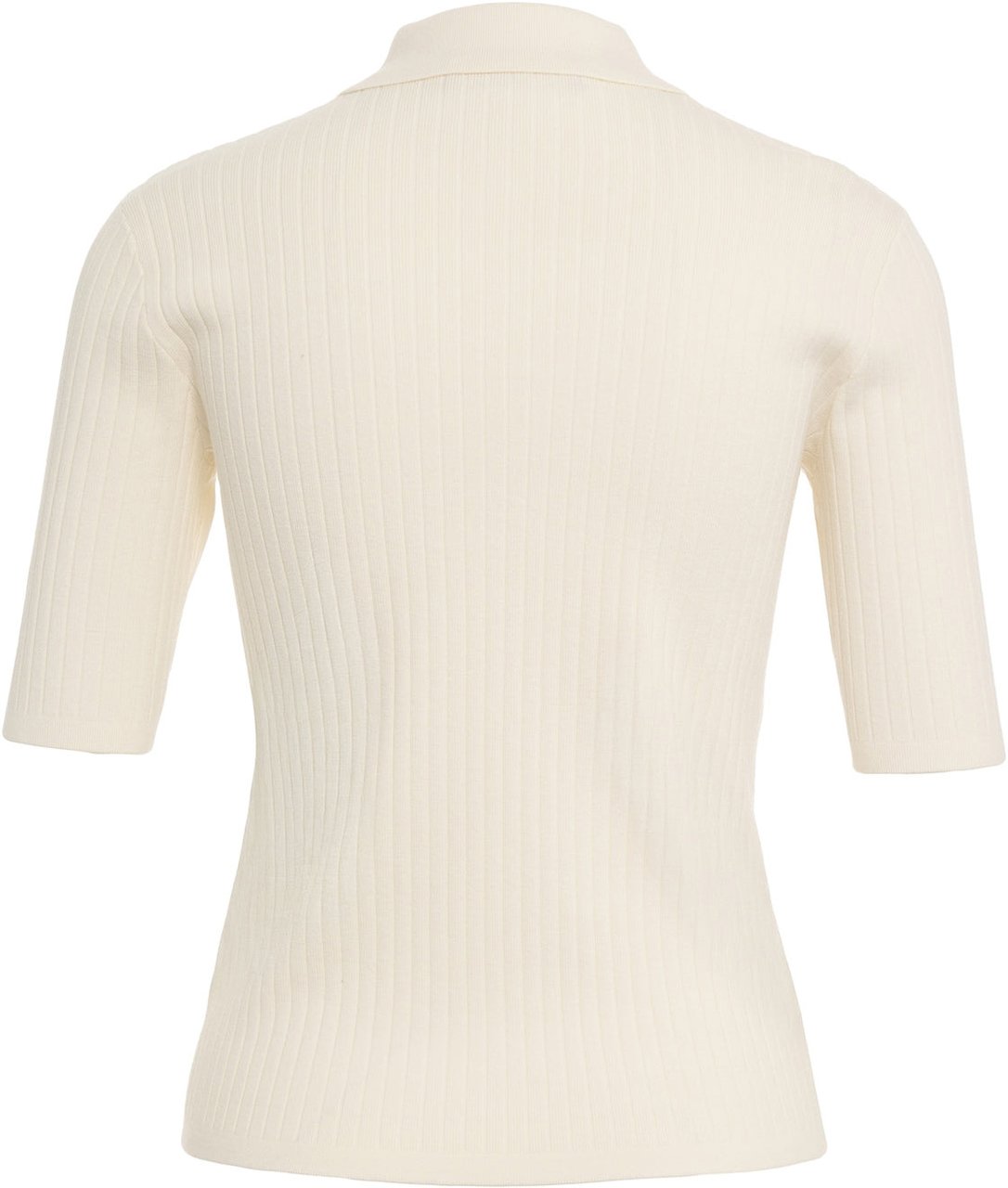 Max Mara Knit polo shirt 'Oscuri' Wit