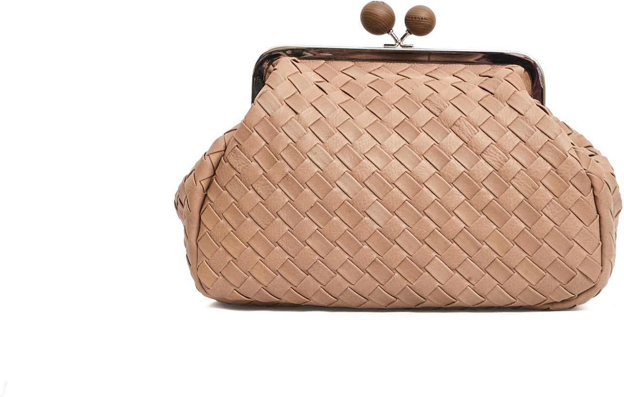 Max Mara Pasticcino Pelle Intrecciata Beige Bruin