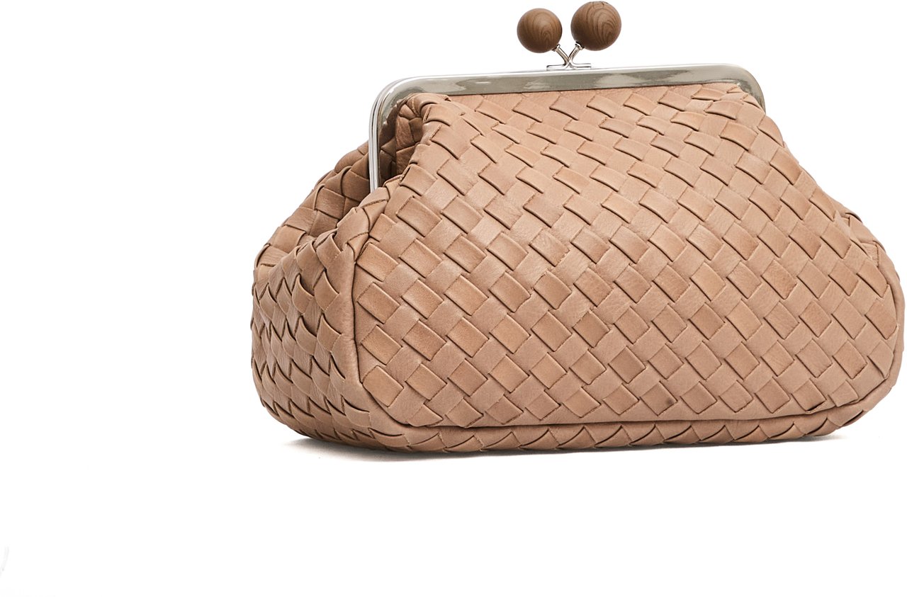 Max Mara Pasticcino Pelle Intrecciata Beige Bruin