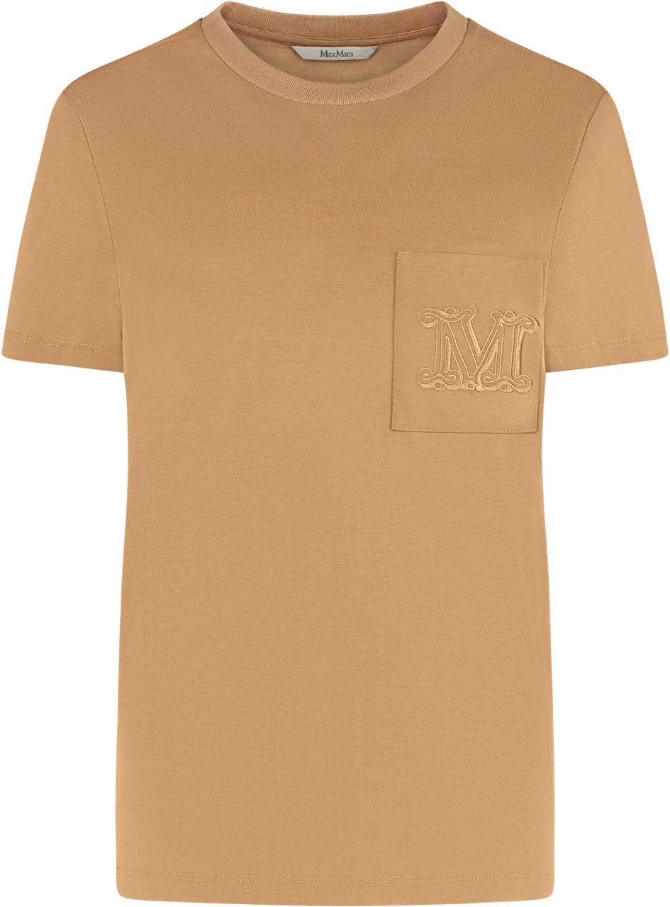 Max Mara Papaia Cotton crew-neck T-shirt Bruin
