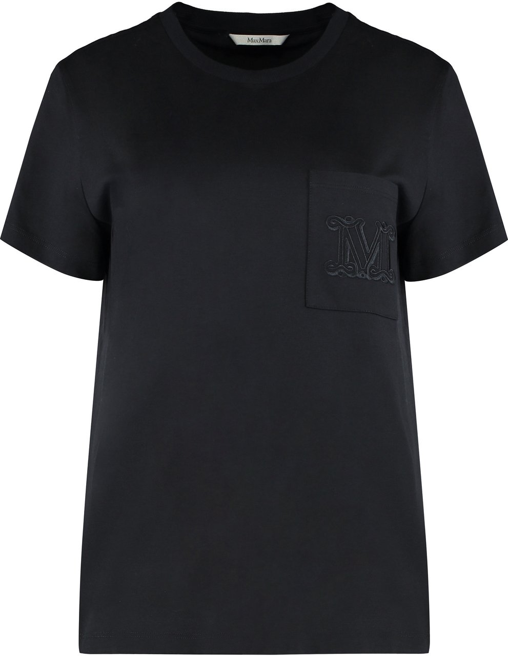 Max Mara T-shirt in cotton jersey Zwart