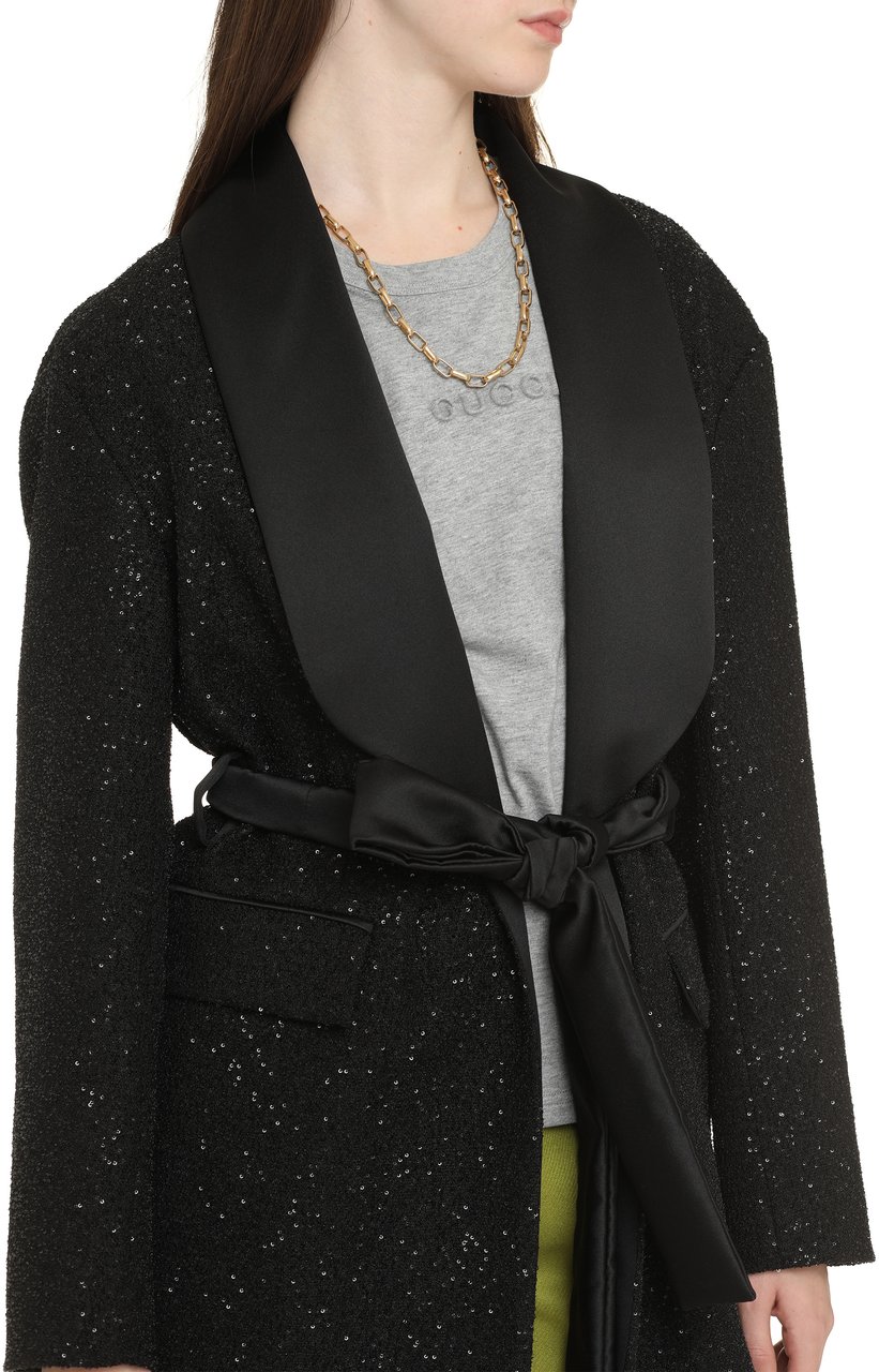 Max Mara Pau sequin blazer Zwart