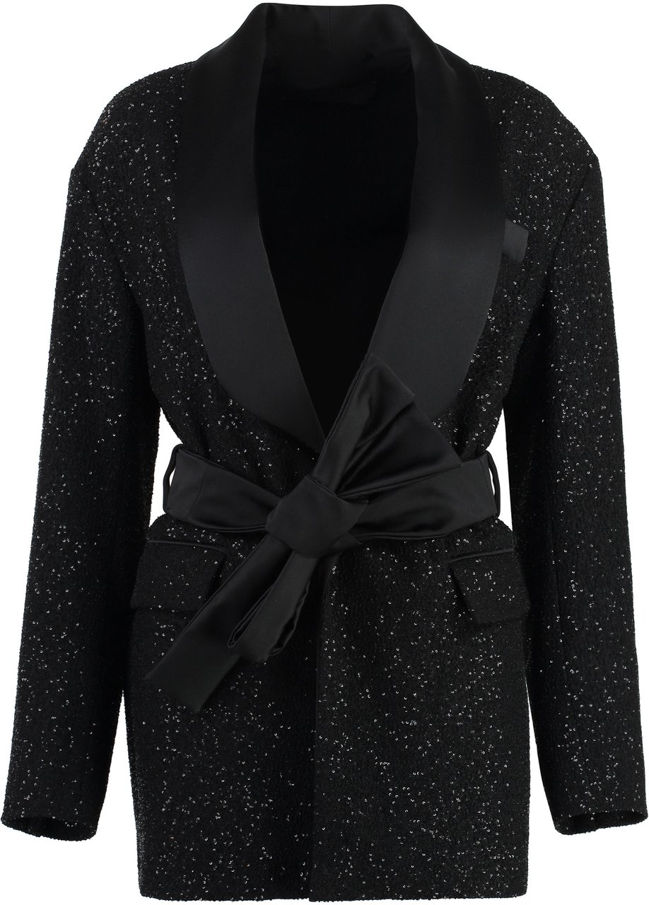 Max Mara Pau sequin blazer Zwart