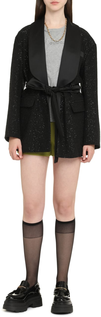 Max Mara Pau sequin blazer Zwart