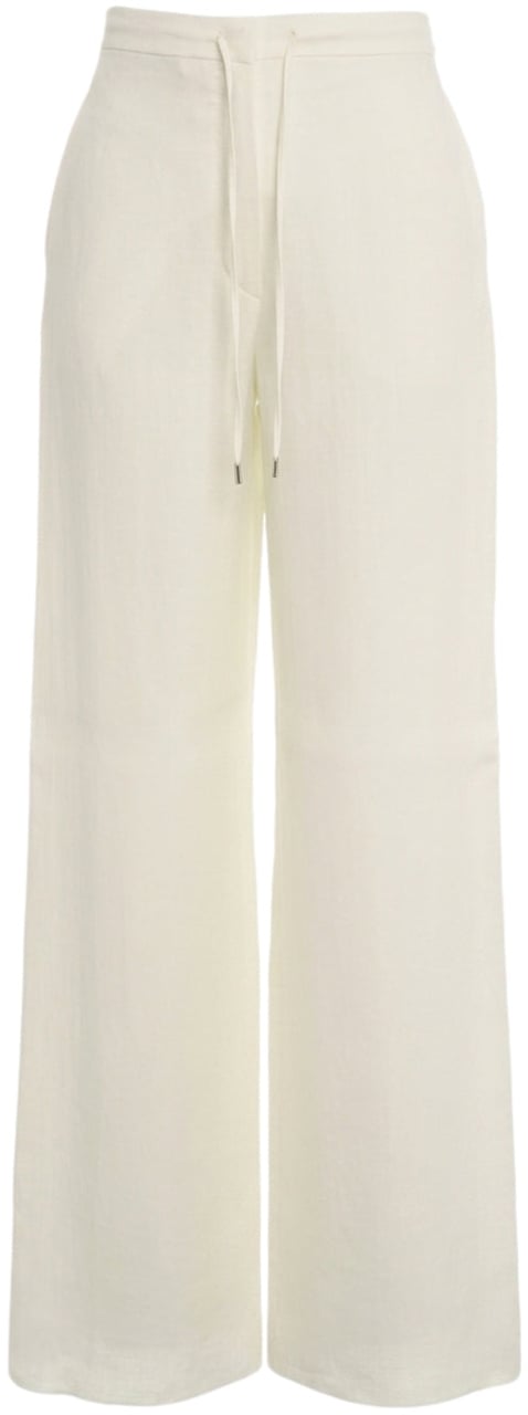Max Mara Linen pants 'Pelota' Wit