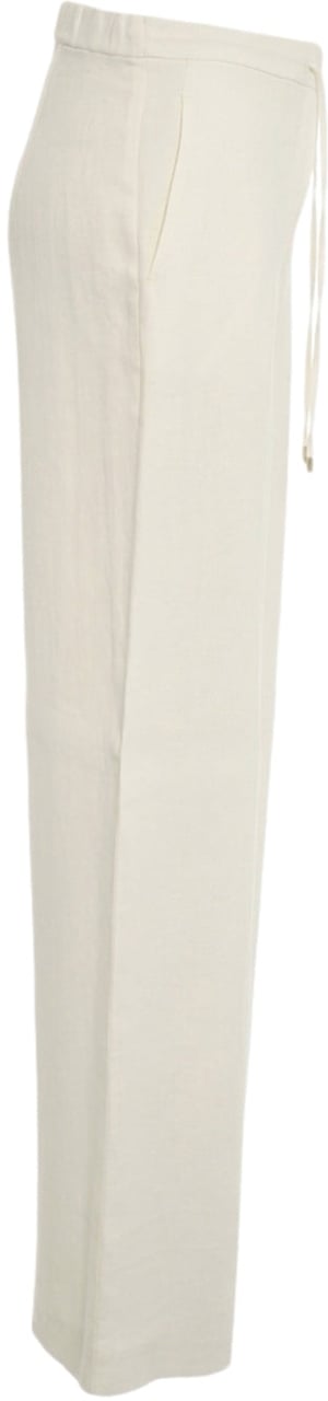 Max Mara Linen pants 'Pelota' Wit