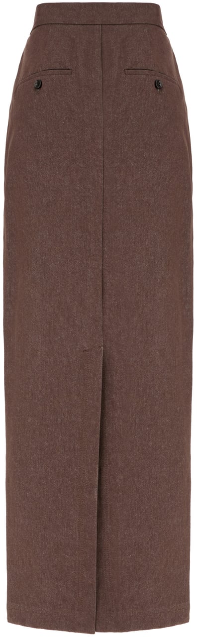 Max Mara Max Mara Prima Linea Chocolate denim skirt Bruin