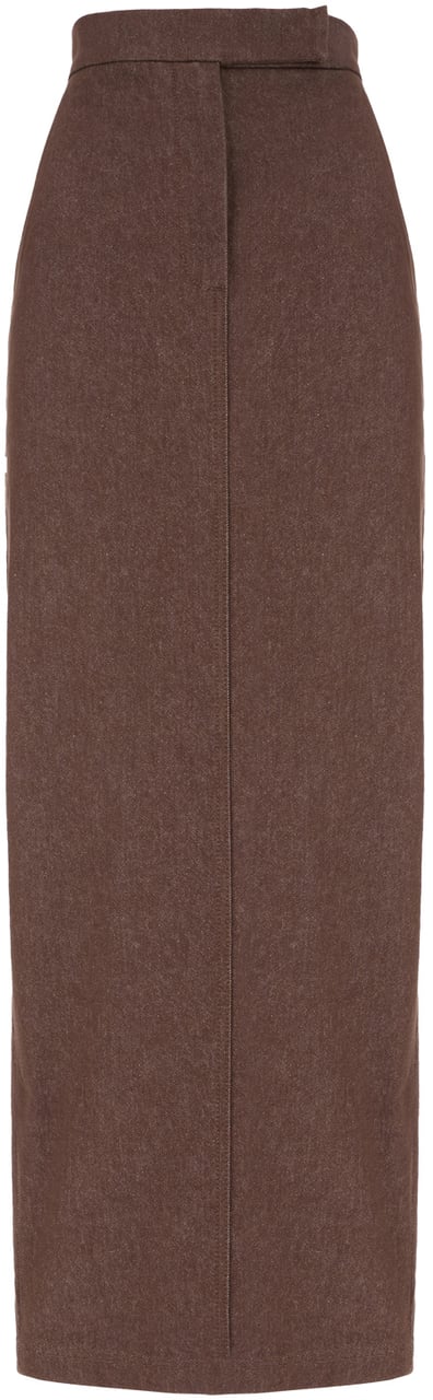Max Mara Max Mara Prima Linea Chocolate denim skirt Bruin