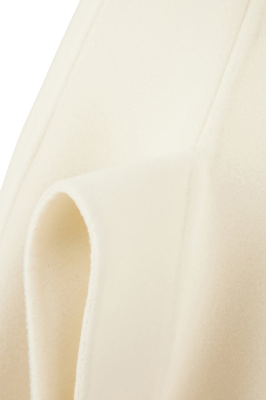 Max Mara Max Mara Ivory cashmere coat Neutraal