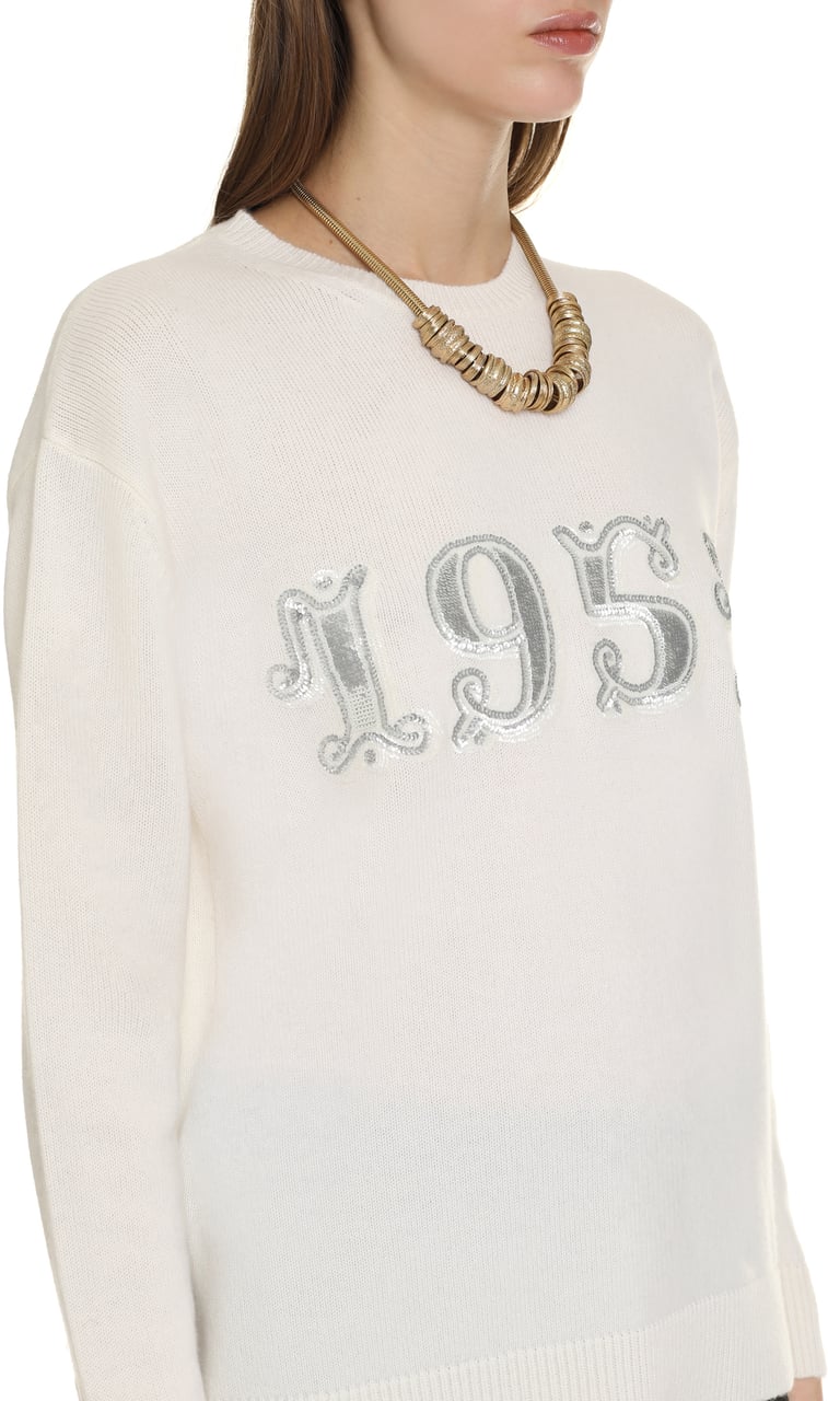 Max Mara Plata Wool and cashmere sweater Wit
