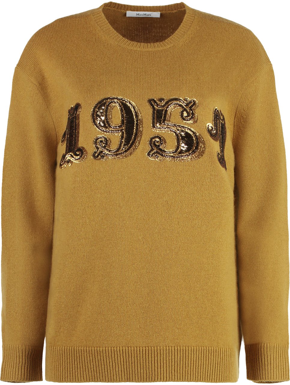 Max Mara Plata Wool and cashmere sweater Neutraal