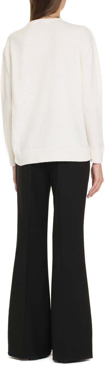 Max Mara Plata Wool and cashmere sweater Wit