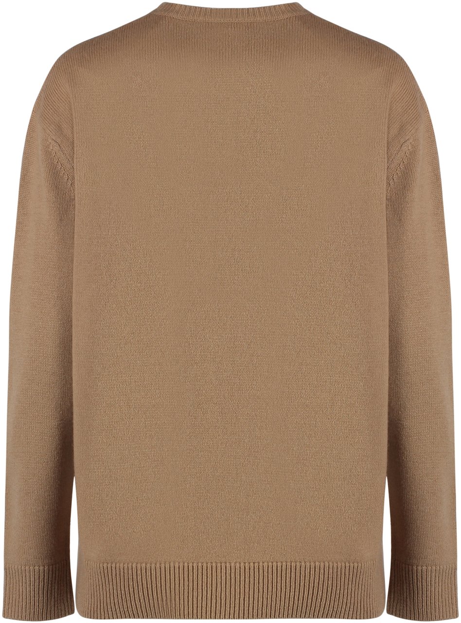 Max Mara Plata wool and cashmere sweater Bruin