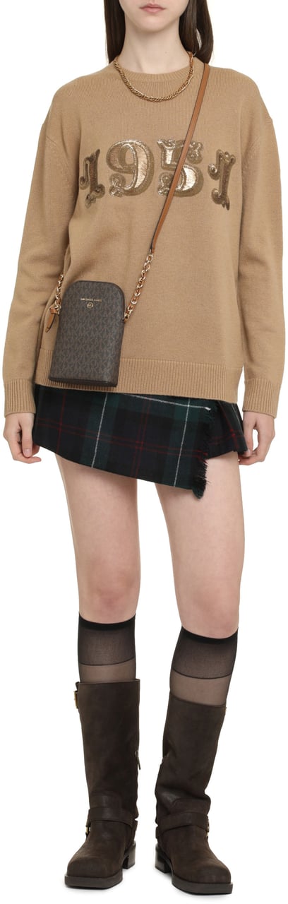 Max Mara Plata wool and cashmere sweater Bruin