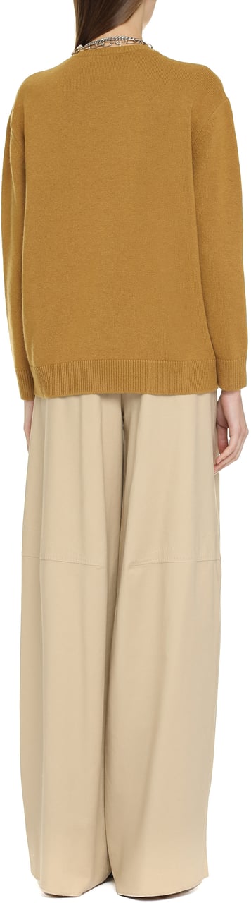 Max Mara Plata Wool and cashmere sweater Neutraal