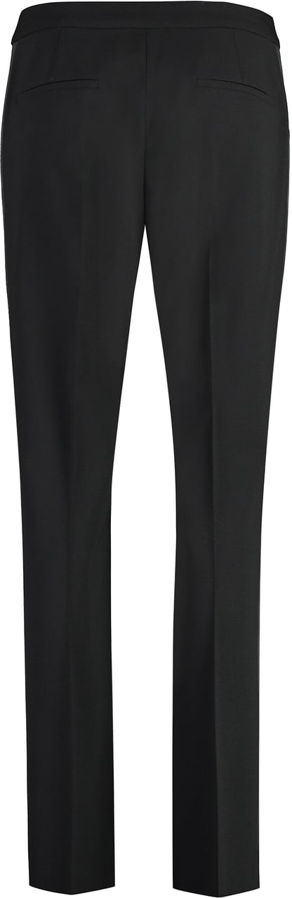 Max Mara Wool straight-leg trousers Zwart