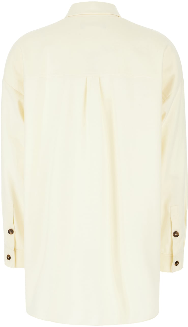 Max Mara Max Mara Weekend Cream cotton shirt Neutraal