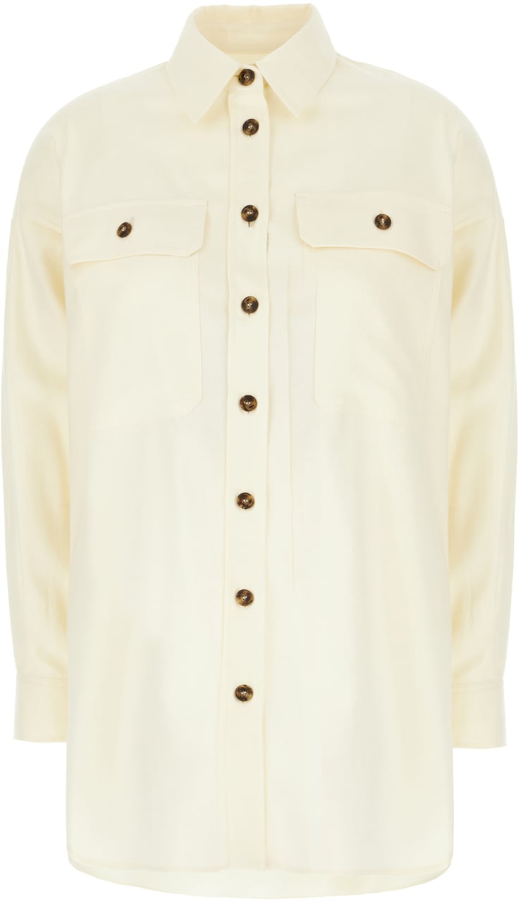 Max Mara Max Mara Weekend Cream cotton shirt Neutraal