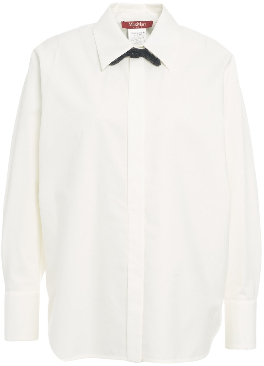 Max Mara Blusa con dettaglio a fiocco 'Roll' Wit