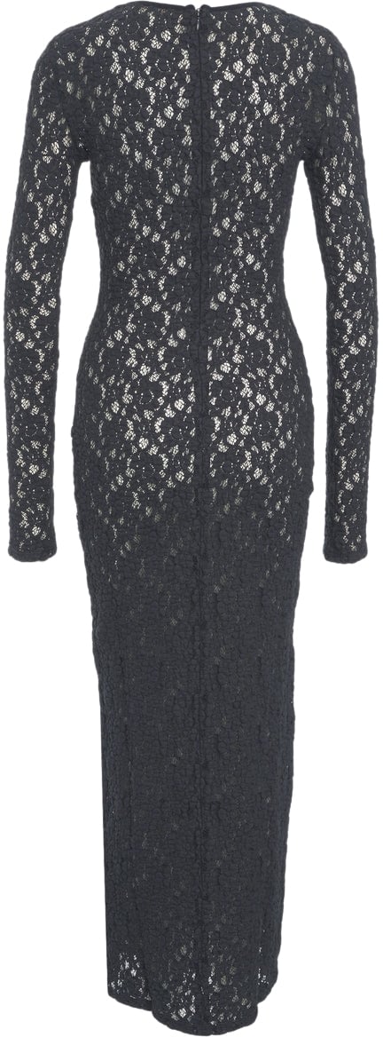 Max Mara Open knit dress 'Sarta' Blauw