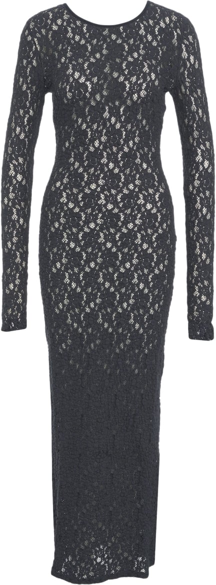 Max Mara Open knit dress 'Sarta' Blauw