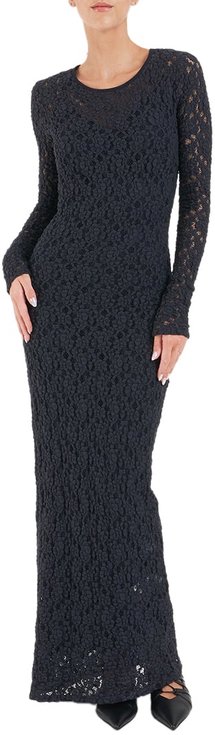 Max Mara Open knit dress 'Sarta' Blauw
