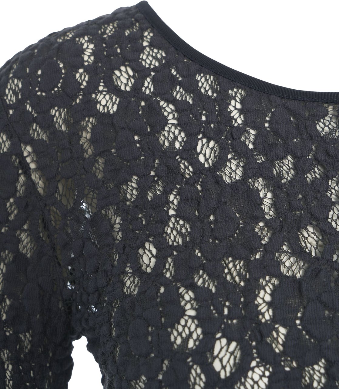 Max Mara Open knit dress 'Sarta' Blauw