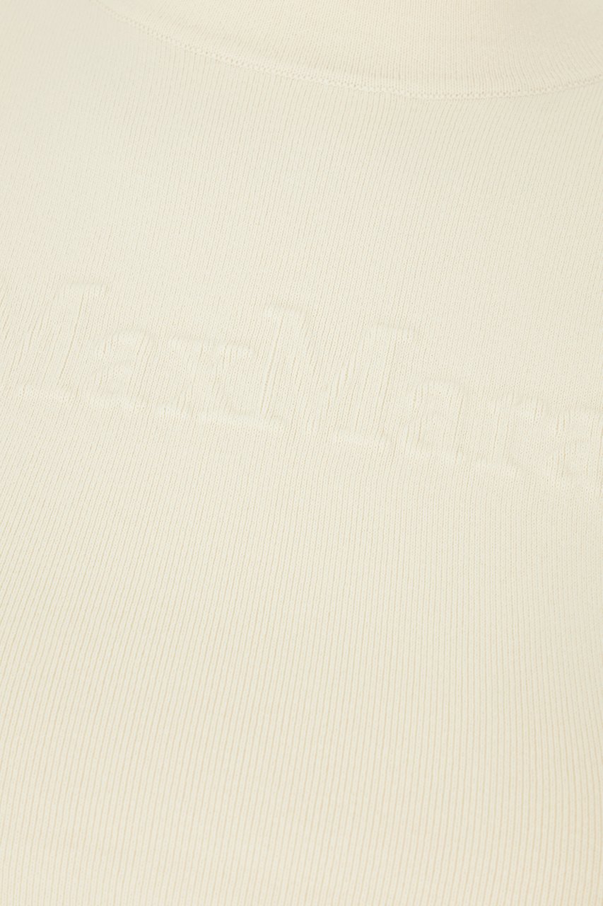 Max Mara Ivory stretch viscose blend t-shirt Neutraal