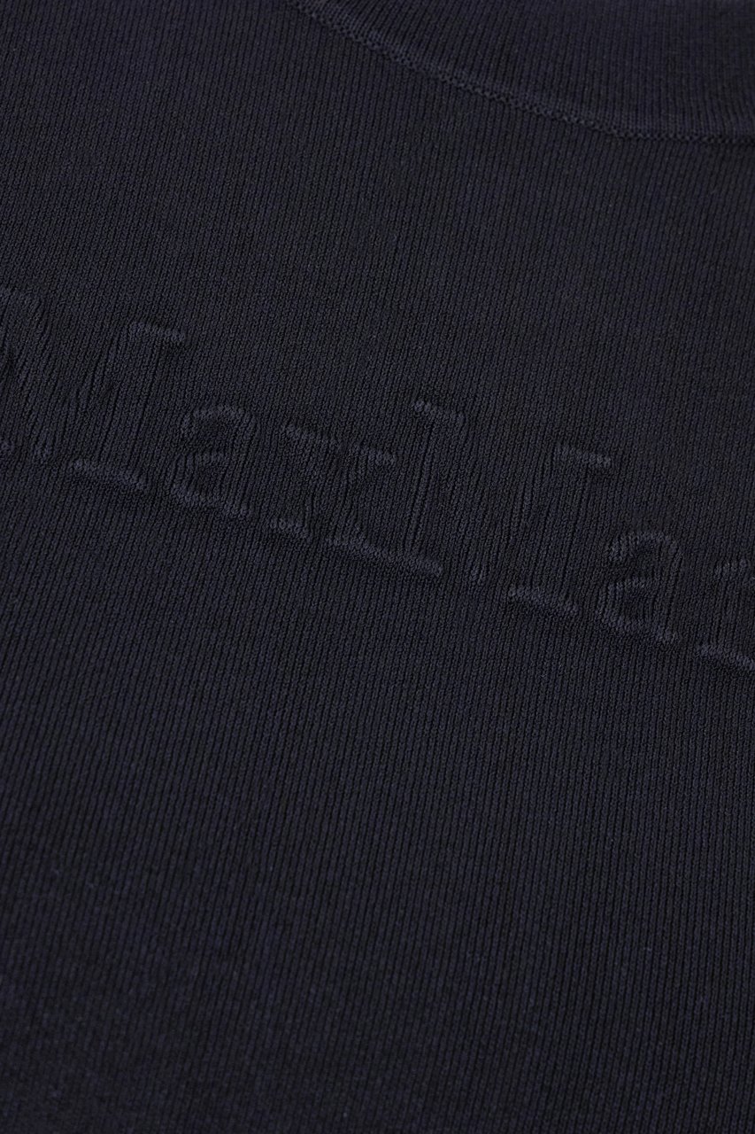 Max Mara Max Mara Midnight blue stretch viscose blend t-shirt Blauw