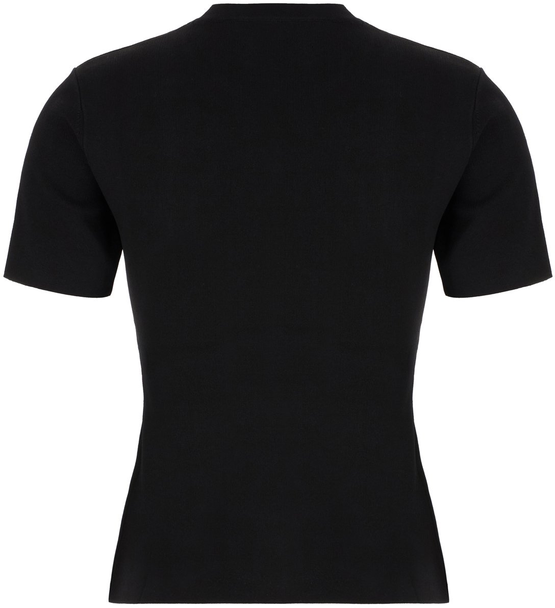Max Mara Max Mara Black stretch viscose blend t-shirt Zwart