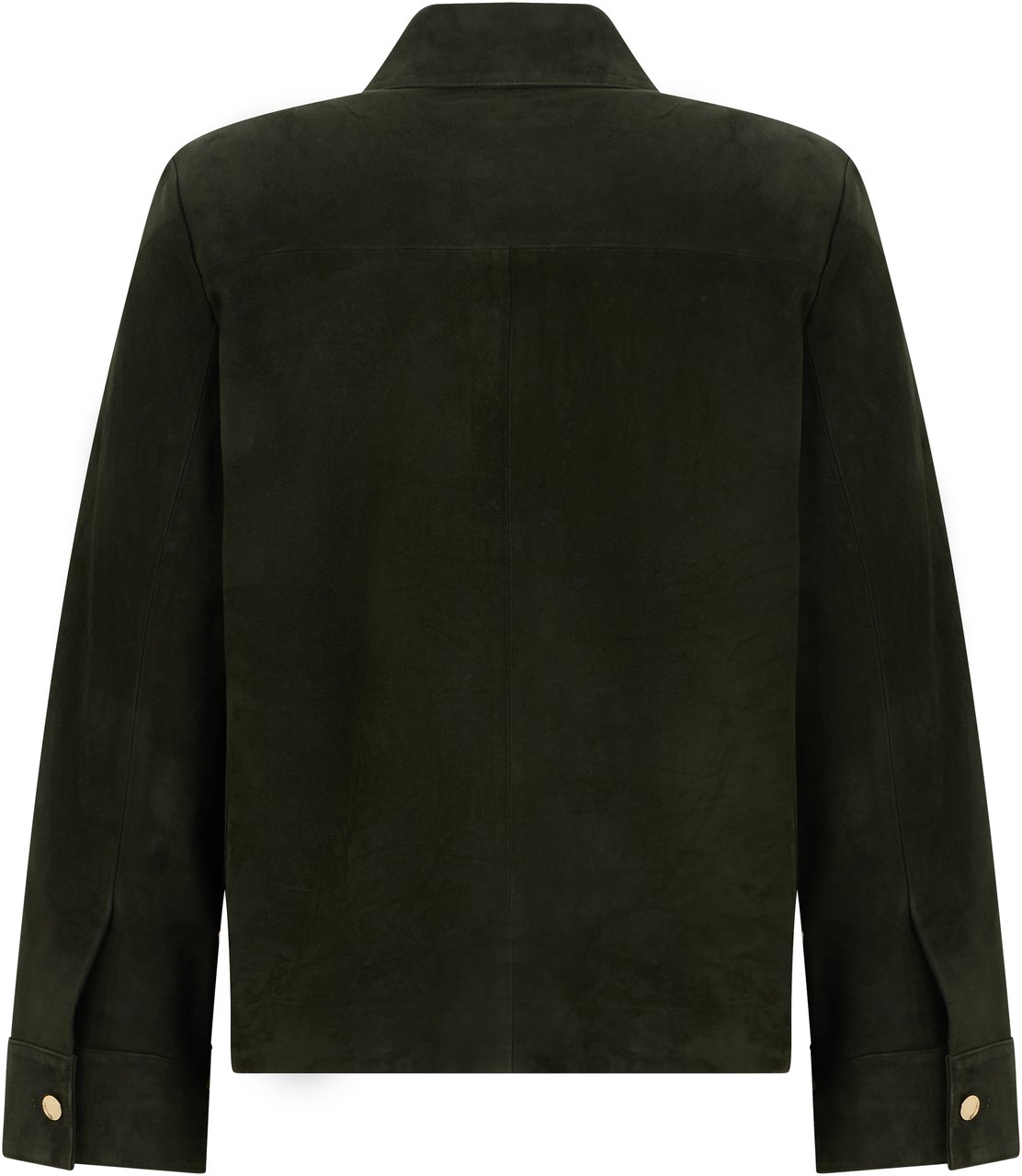 Max Mara Suede jacket with buttons Groen