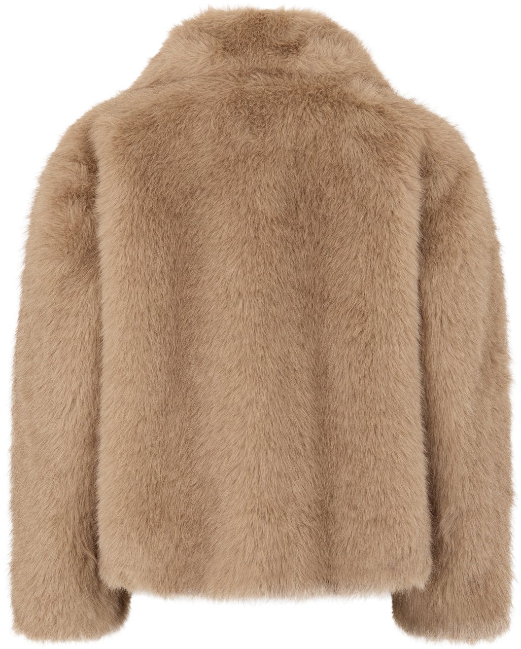 Max Mara Synthetic fur coat Beige