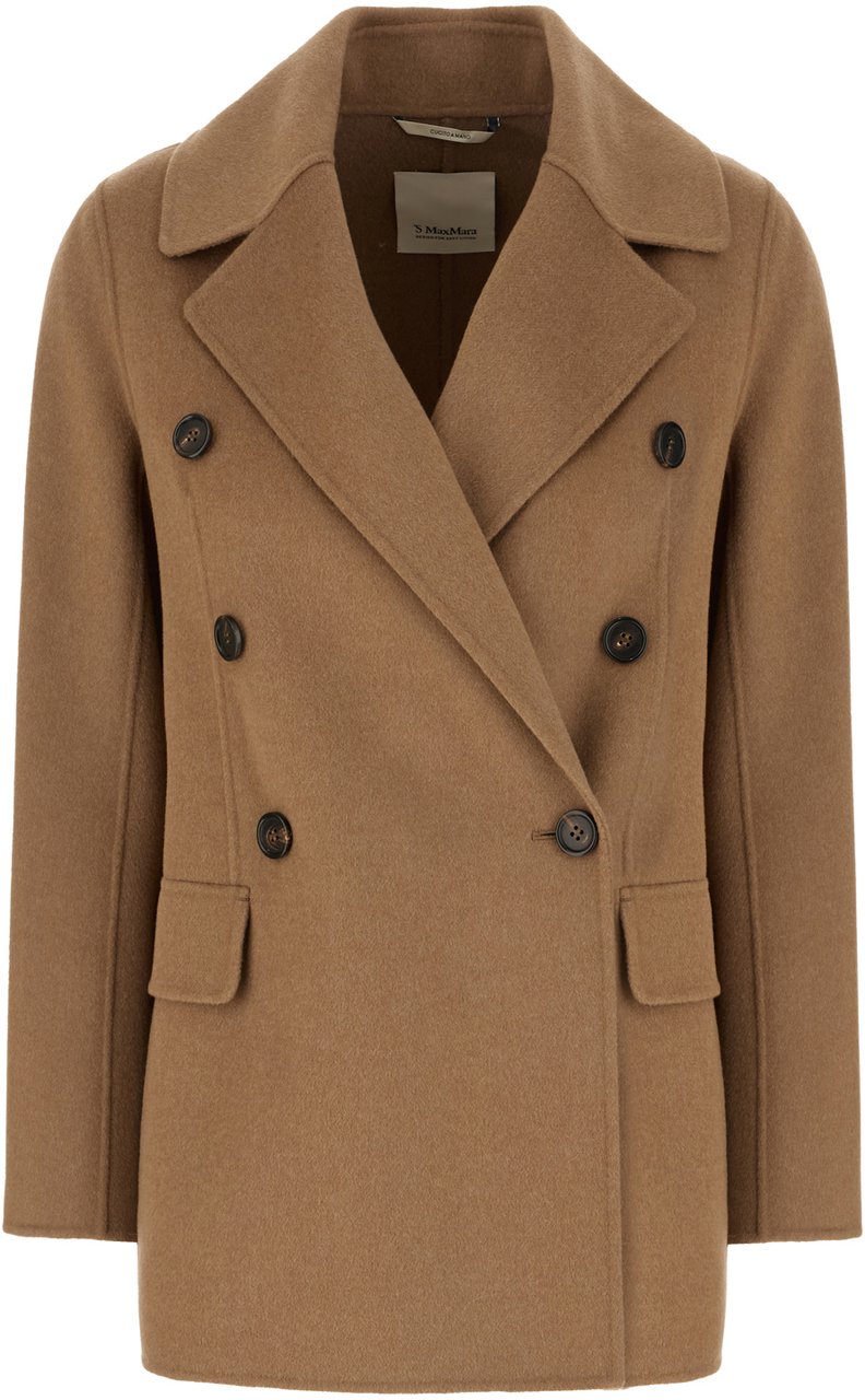 Max Mara S Camel wool coat Bruin