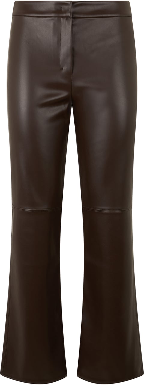 Max Mara Flared synthetic leather pants Bruin